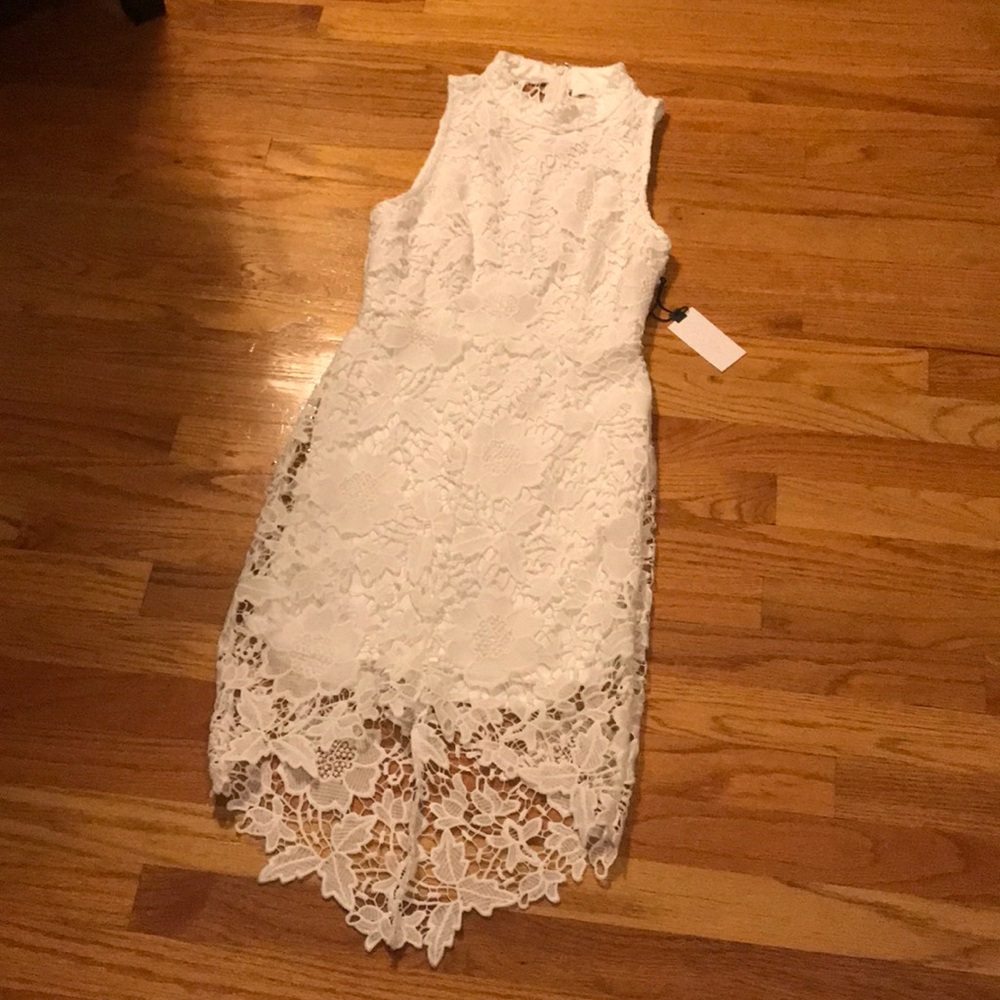 White ASTR lace dress